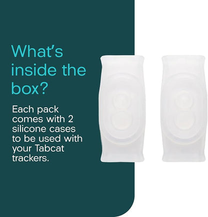 Tabcase v2 Protective Cases (2 Pack) for Loc8tor TabCat Pet Collar Locator v2 (Clear)