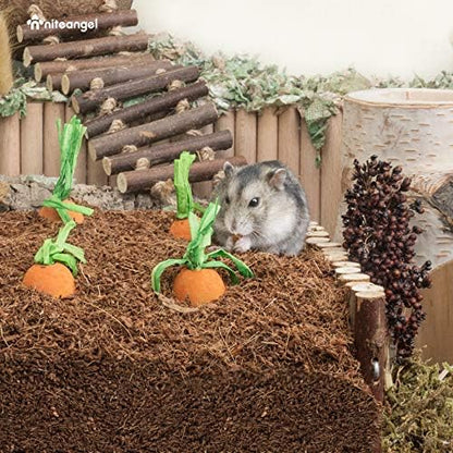 Niteangel Natural Coco/Cork Hamster Bedding: 4L Absorb Odors & Low Dust