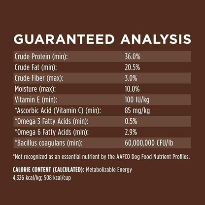 Instinct Original Dry Dog Food, Raw Coated Kibble, High Protein, Grain Free Recipe - Real Beef, 20 lb. Bag
