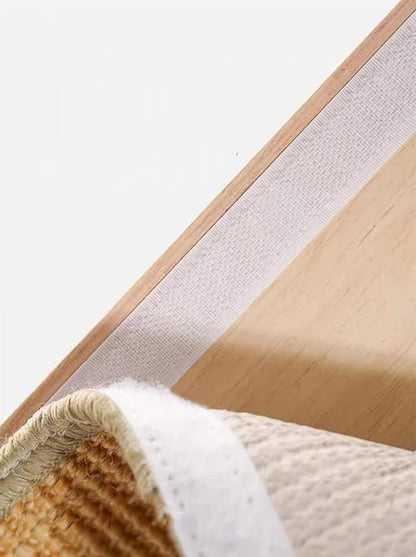 SHENGOCASE 4-Pack 11.8" x 23.6" Sisal Cat Scratching Mat Pad with Hook & Loop Tapes for Wall, Couch, Window Perch, Cat Wall Furniture