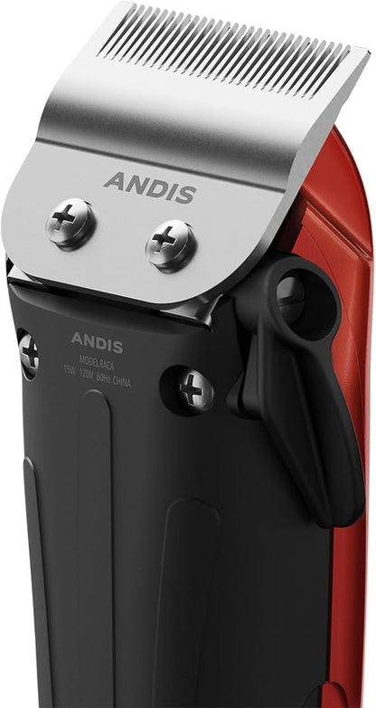 Andis Dr Pol Easy Clip Ultra Adjustable Blade Clipper Kit, Ultimate Grooming Tool for DIY Touch-Ups on Single-Coated Breeds with Thin to Medium Coats, Orange, 561116