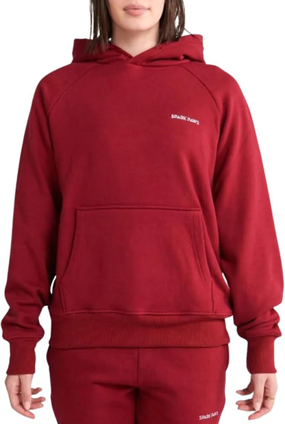 Spark Paws Human Hoodie - Premium Quality, Buttery Soft, Superior Comfort and Fit, Calming Fleece Interior, Suitable for All Styles - Burgundy - S