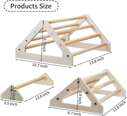 3 Pack Chick Perch Chick Toys Chick Wooden Roosting Bar Chick Jungle Gym Perch Stand for Chicken Brooder, Coop Baby Chicks