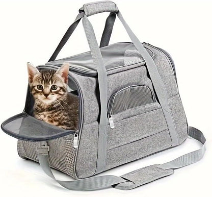 Cat Carrier Bag, Airline Approved Soft Carrier for Cats & Small Dogs