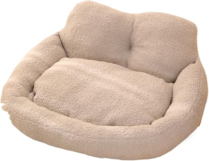Pet Beds, Dog, Winter Warm and Thickened, Detachable and Washable, and Cat(Gray,60X55X34)