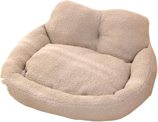 Pet Beds, Dog, Winter Warm and Thickened, Detachable and Washable, and Cat(Gray,60X55X34)