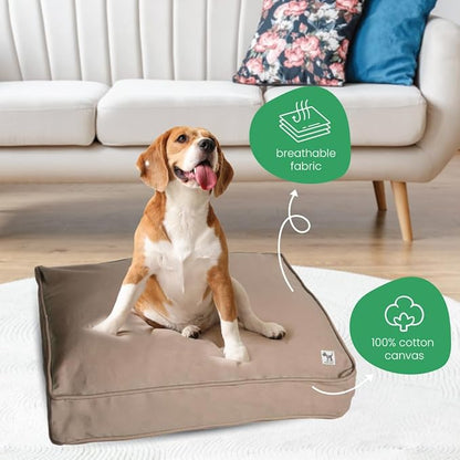 Molly Mutt Huge Dog Bed Cover - Wild Horses Print - Measures 36”x45”x5’’ - 100% Cotton - Durable - Breathable - Sustainable - Machine Washable Dog Bed Cover