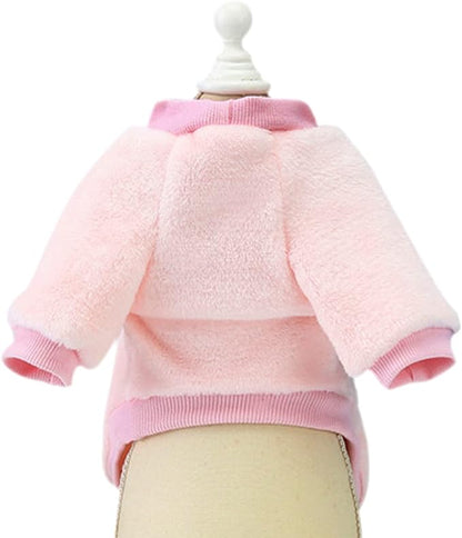 Jecikelon Pet Dog Clothes Dog Sweater Soft Thickening Warm Pup Dogs Shirt Winter Puppy Sweater for Dogs (Z01-Pink, X-Large)