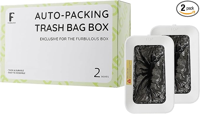 Furbulous Auto-Packing Trash Bag Box 2 Pieces (Only Suitable for FURBULOUS LITTER BOX)