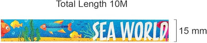 allydrew Washi Masking Tape, 15mm x 10M, Aquarium Fish