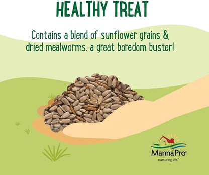 Manna Pro Farmhouse Favorites – Coop Cakes for Poultry – Mixed Flock Poultry Treat – Chicken Treat Cake – Made with Sunflower & Mealworms – 3 Cakes