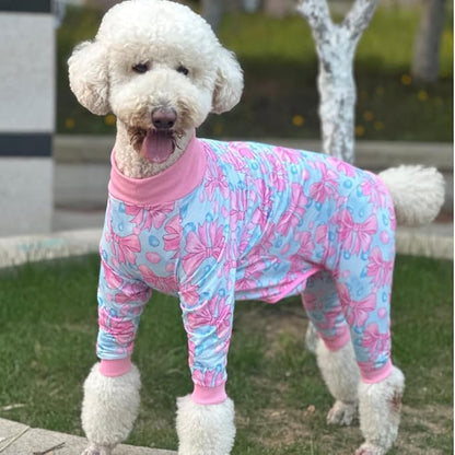 Xqpetlihai Dog Onesie Surgery Recovery Suit for Medium Large Dogs Recovery Shirt for Abdominal Wounds or Skin Diseases Bodysuit Dogs Pajamas(S,XXXL)