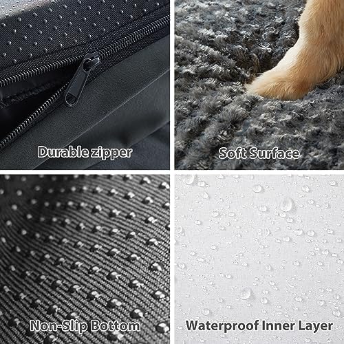 BFPETHOME Orthopedic Washable Dog Bed, Sleeping Couch for Large Senior Dogs