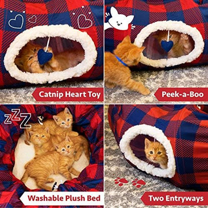 Plaid Tunnel Bed