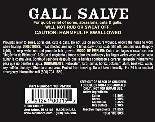 Bickmore Gall Salve Wound Cream for Horses 5 oz