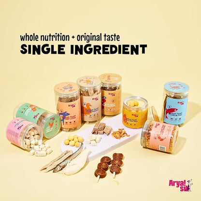 Arya Sit! - Freeze-Dried Single Ingredient Dog Treats and Food Topper (Egg Yolk)