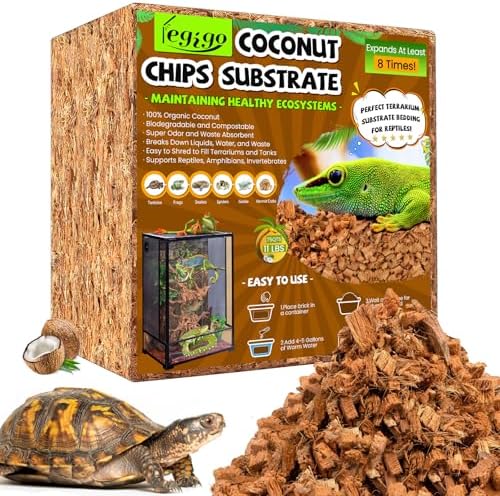Legigo 10LB Coconut Husk for Reptiles, 72QT Natural Coconut Fiber Substrate
