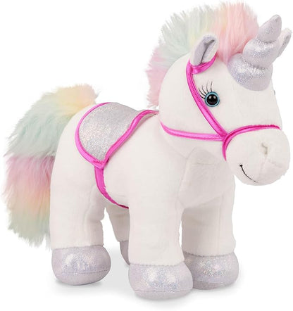 Pucci Pups – Plush Pet– Dog Carrier – Toy Unicorn – Rainbow Bag & Sparkly Comb – Stuffed Animal – 3+ Years