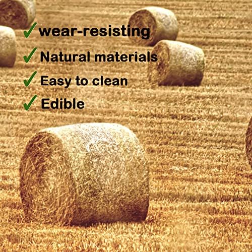 8 PCS Rabbit Grass Mat,Natural Bunny Grass Mat Woven,Pet Bed Nest Mats Rabbits Chew Toys for Hamsters Parrot Rabbits Hedgehog Guinea Pig Chick and Other Small Animals Hay Mat Sleeping(8 PCS)