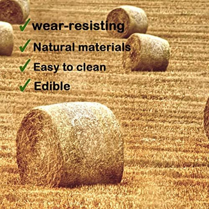8 PCS Rabbit Grass Mat,Natural Bunny Grass Mat Woven,Pet Bed Nest Mats Rabbits Chew Toys for Hamsters Parrot Rabbits Hedgehog Guinea Pig Chick and Other Small Animals Hay Mat Sleeping(8 PCS)