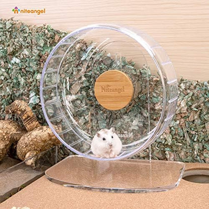Niteangel Super-Silent Hamster Exercise Wheel: Quiet 8.2 inch Running Wheel