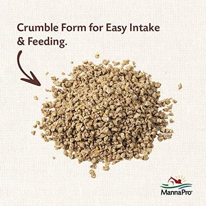 Manna Pro All Flock Crumbles with Probiotics, Chicken & Duck Food, 8 lb Bag