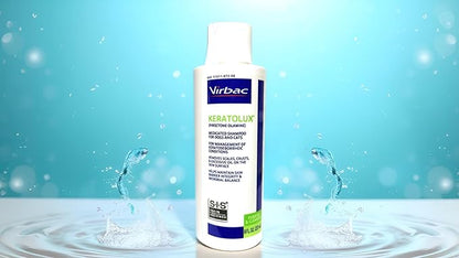 Virbac KERATOLUX® (Piroctone Olamine) Medicated Shampoo for Oily to Flaky Skin, Seborrheic Prone Dogs and Cats - 8 oz