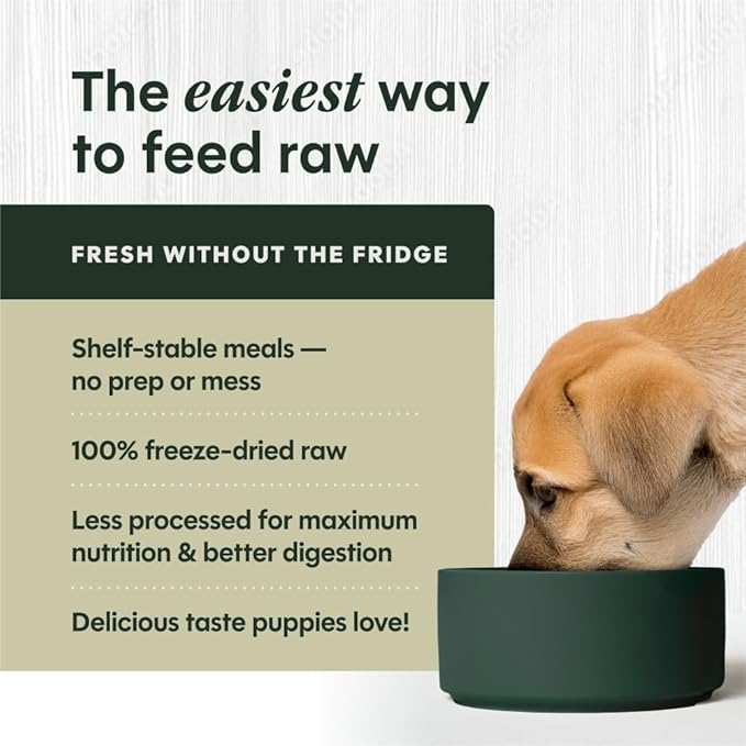 Instinct Puppy FreshDried Bites, Natural Freeze-Dried Dog Food, Grain Free - Cage-Free Chicken, 14 oz. Bag