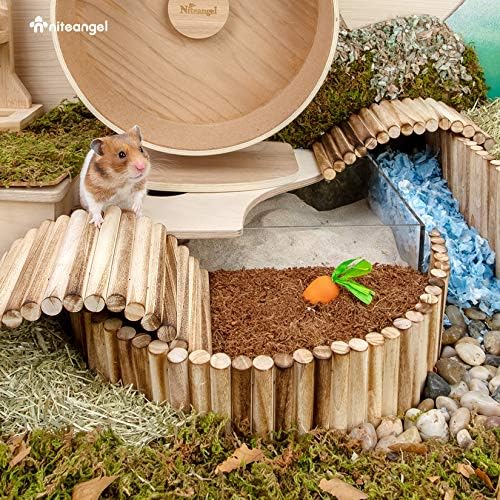 Niteangel Natural Coco/Cork Hamster Bedding: 4L Absorb Odors & Low Dust