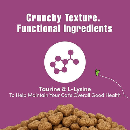 Get Naked Digestive Health Crunchy Cat Treats 2.5oz - Chicken Flavor, Grain-Free Cat Probiotics for Indoor Cats, Supports Healthy Digestion, Dental Health & Immunity, Made in The USA