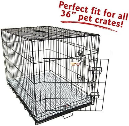 36" Towers Gray Crate Dog Bed Mat By Majestic Pet Products