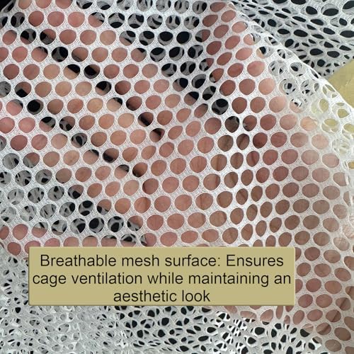 Cage Cover, Ventilated Mesh Top for C&C Midwest Guinea Pig Cage, Breathable & Escape-Proof Small Animal Enclosure Lid with Secure Clips for Rabbits（Not Include cage） (24inx47in Cage Cover)
