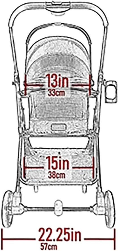 Pet Gear, A Vermont Family Owned Company Since 1936, 3-in-1 Travel System, View 360 Stroller Converts to Carrier and Booster Seat with Easy Click N Go Technology, for Small Dogs & Cats, 4 Colors