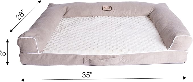 Armarkat D07B Bed Dog Bed, One Size, Beige, Ivory
