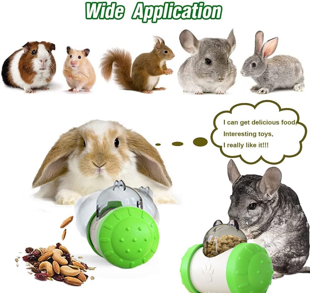 Dbeans Flourishing Interactive Treat Ball for Rabbits & Guinea Pigs - Enrichment Foraging Toys for Boredom