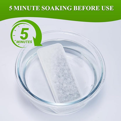 PETIMI Accessories Set (Replacement Filter & Water Pump Sponge) for Pet Water Fountain- 6 pcs Packed Filters & 6 pcs Packed Sponges, Only Suitable for PETIMI Pet Water Fountain (Model PF-SS-01/02/03)