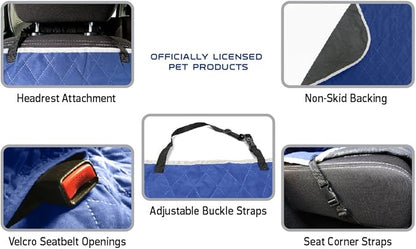 Pets First NFL CAR SEAT COVER - DALLAS COWBOYS Waterproof, Non-slip BEST Football LICENSED PET SEAT cover for DOGS & CATS,55 x 50 Inches