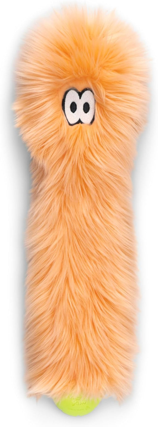 WEST PAW Rowdies Sven Durable Plush Dog Toy with HardyTex Reinforced Seams Squeaker - Soft Plush Exterior Hand Sewn by Skilled Artisans and Made in USA for Dogs - Melon