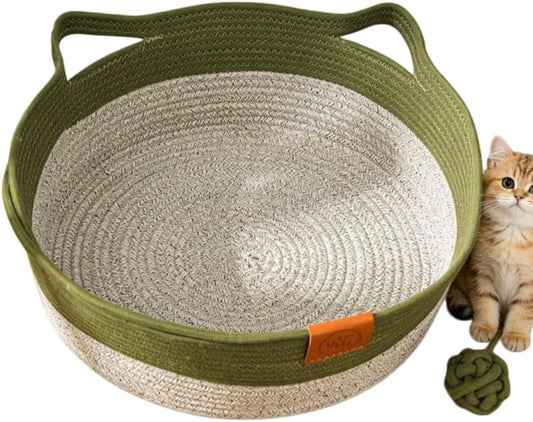 Instinct Basket | Meet The First Research-Backed Natural Territory for Indoor Cats (Green,M)
