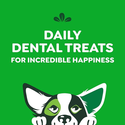 Greenies Veterinarian-Recommended Adult Natural Dental Dog Treats Petite Size, Dog Dental Chews, Original Flavor, 27 oz. Pack, 45 Count