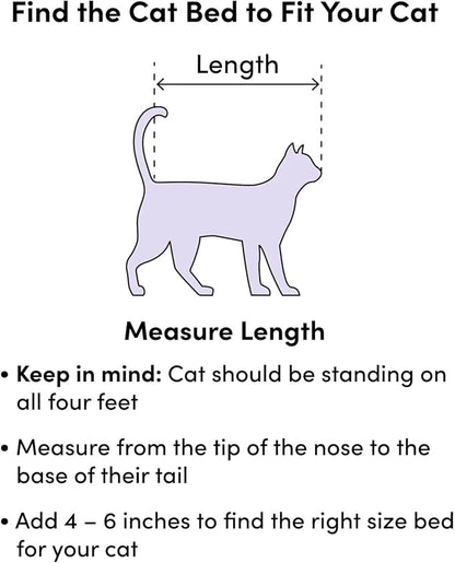 Cat Beds for Indoor Cats - Cat Bed Washable 20/24 inches, Dog Beds for Small Medium Dogs, Anti Anxiety Round Fluffy Plush Faux Fur Cat Bed, Thick Bottom (Cornflower Blue, Medium)