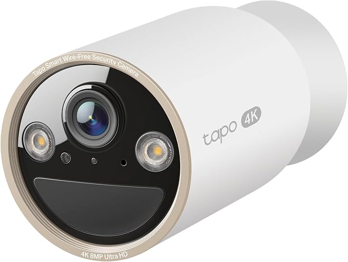 Tapo MagCam 4K Outdoor Wireless Security Camera - Up to 200-Day Battery, Magnetic Mount, Person/Vehicle Detection, Subscription-Free Local Storage or Optional Cloud, Compatible with Alexa, C460