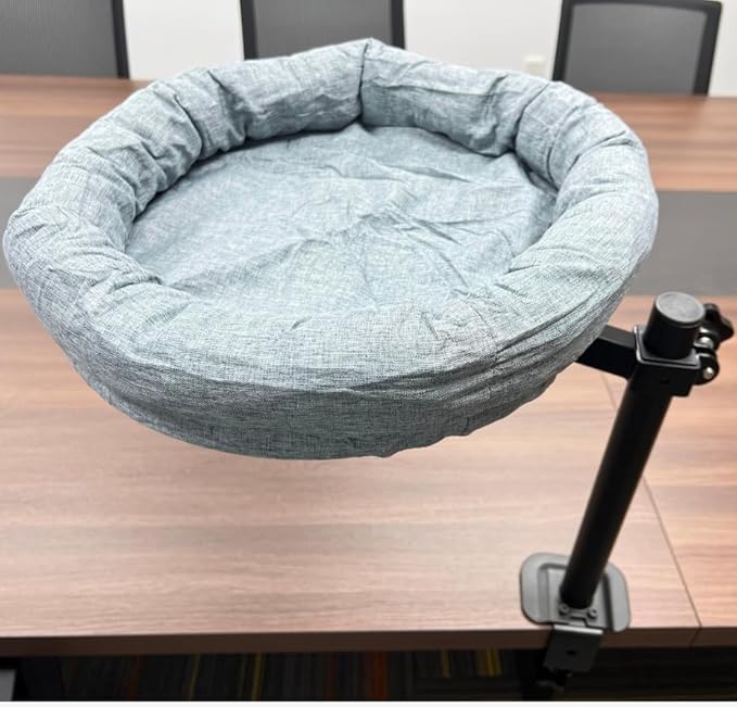 TXXTOL Cat Desk Bed, 360° Rotating Convertible Cat Nest & Cat Bed with Hanging Function, Space-Saving Desktop Cat Hammock for Table/Desk