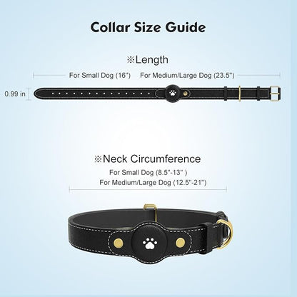 GPS Tracker for Dogs – Smart Dog Collar & Pet Tracker with Real-Time Location, No Monthly Fee, Unlimited Range (iOS & Android) – Fits Small to Large Dogs(Locator Included) (Black)