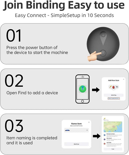 Nilone GPS Tracker for Dogs, Smart Collar with Real-Time Location | Pet Location Tracker with Holder, No Monthly Fee / No SIM Card, Works with iOS Find My, Ultra-Slim, IP68 Waterproof