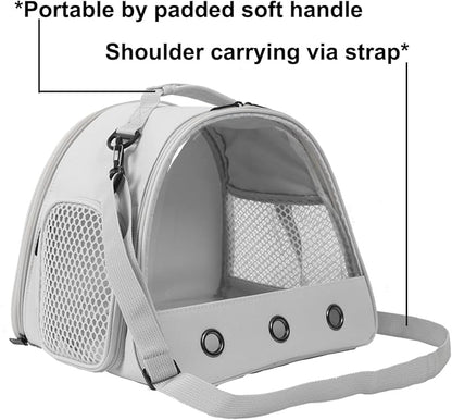 Pet Travel Carrier with Absorbent Pad Set, Pee Pad with Leak-Proof Quick-Dry Design for Bearded Dragon,Portable Guinea Pig Bag for Sugar Glider,Hedgehog,Rat,Bunny,Rat,Outdoor Used
