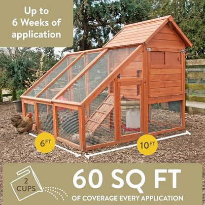 FlockLeader Healthy Coop, Litter Additive for Chicken Coop with Probiotic & Acidifier, Reduces Odor, Wetness & Bacteria, 12lbs (Pack of 2)