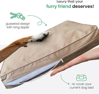 Molly Mutt Small Dog Bed Cover - Wild Horses Print - Measures 22”x27”x5’’ - 100% Cotton - Durable - Breathable - Sustainable - Machine Washable Dog Bed Cover