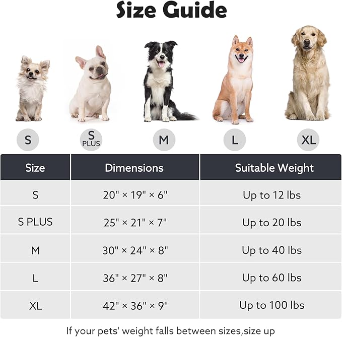 JOEJOY XL Dog Beds Large Sized Dog, Removable Washable Cover Orthopedic Soft Faux Rabbit Fur Pet Bed, Anti-Slip Fluffy Plush Faux Rabbit Fur Puppy Bed, 42"x36"x9", Leopard Print, Grey