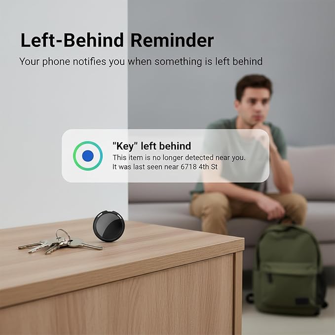 Car GPS Tracking Devices for Vehicles Work with Find My (iOS Only) Magnetic | Mini Hidden Anti Theft Real Time Car Locator No Subscription Global Network Finder Waterproof for Motorcycle Bike Trucks Pets